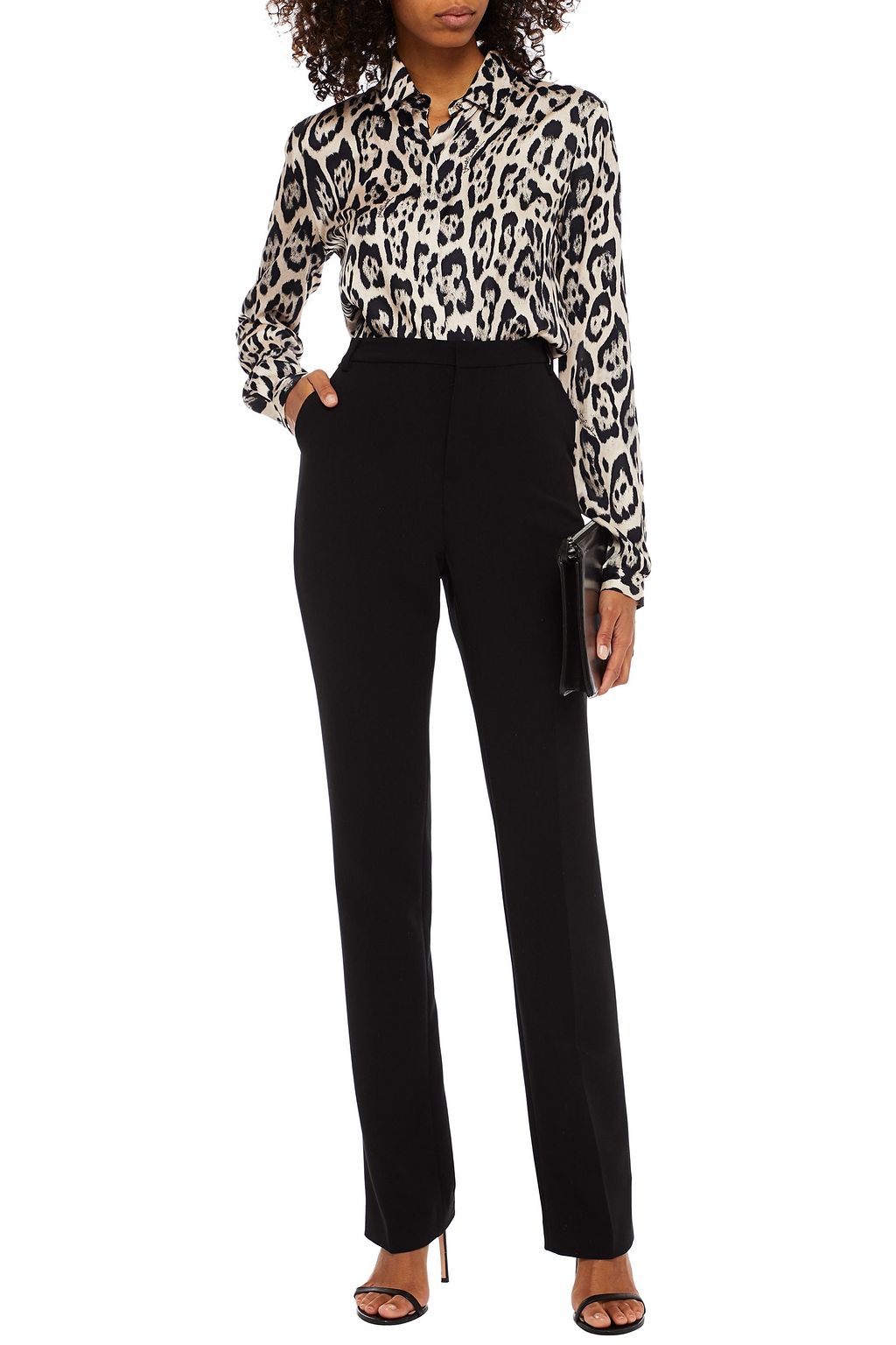 L'AGENCE Tyra crepe slim-leg pants