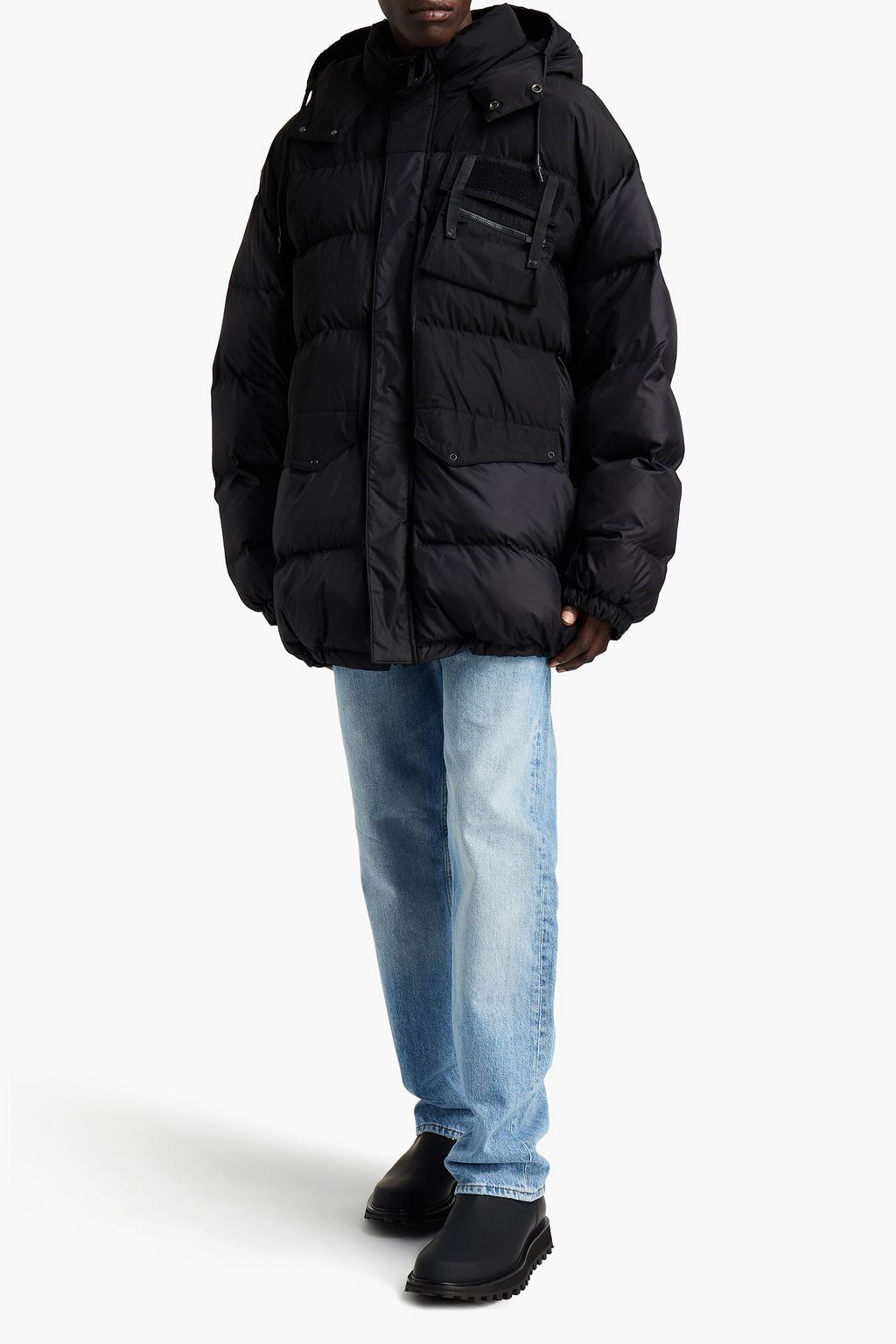 MCQ ALEXANDER MCQUEEN Oversized quilted shell hooded coat