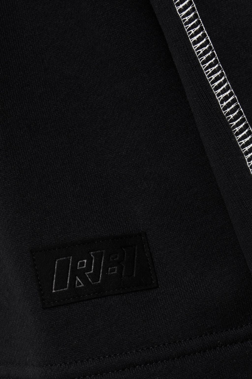 RAG & BONE Topstitched cotton-blend fleece sweatshirt