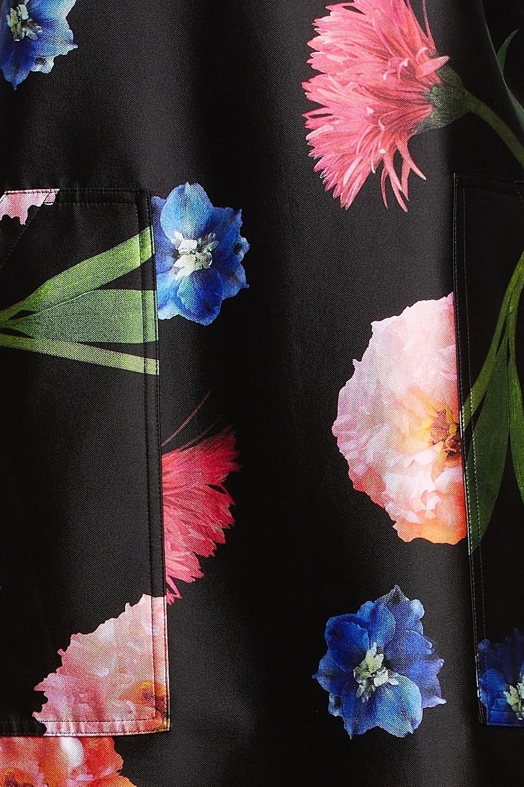 CAROLINA HERRERA Floral-print silk and cotton-blend faille mini dress