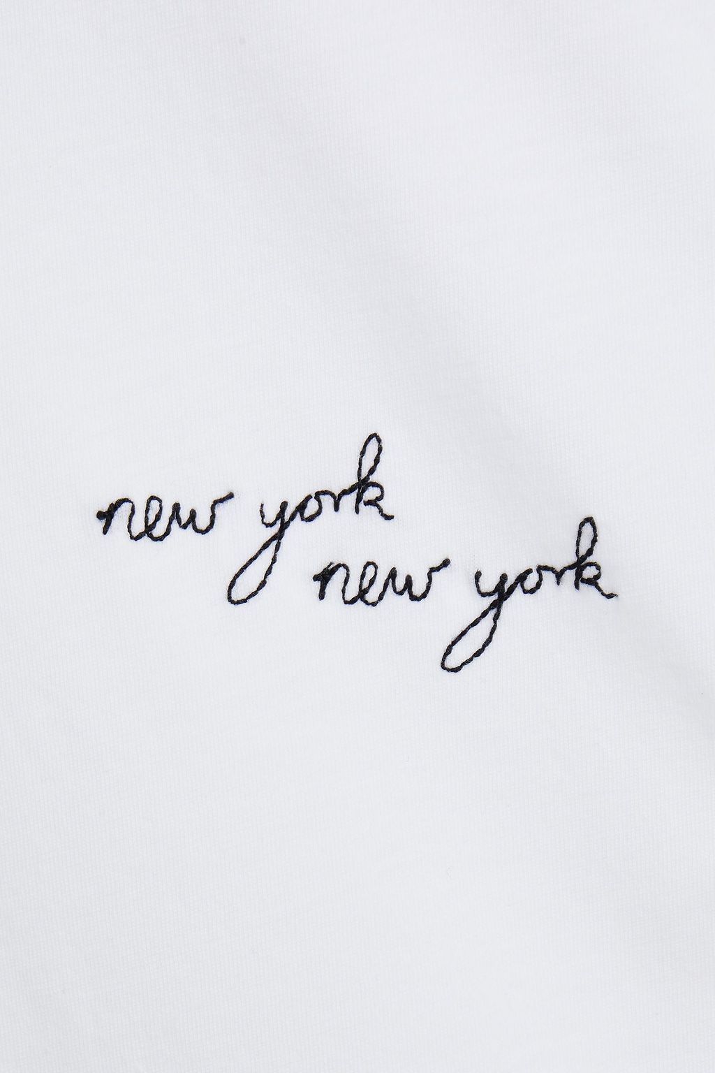 RAG & BONE Embroidered cotton-jersey T-shirt