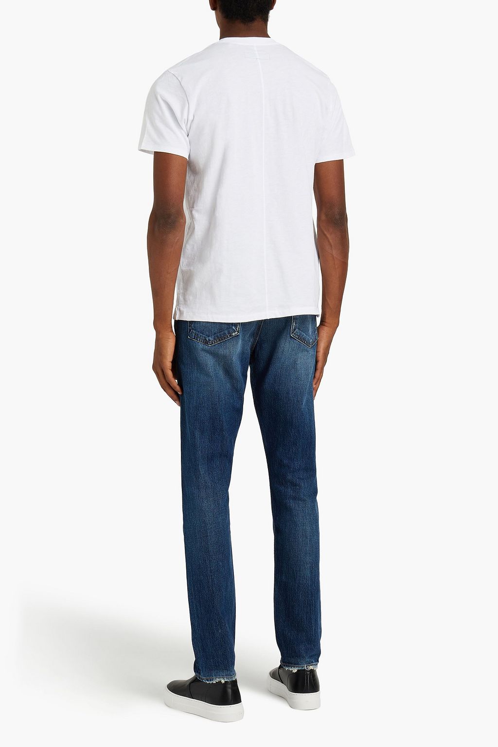 RAG & BONE Embroidered cotton-jersey T-shirt