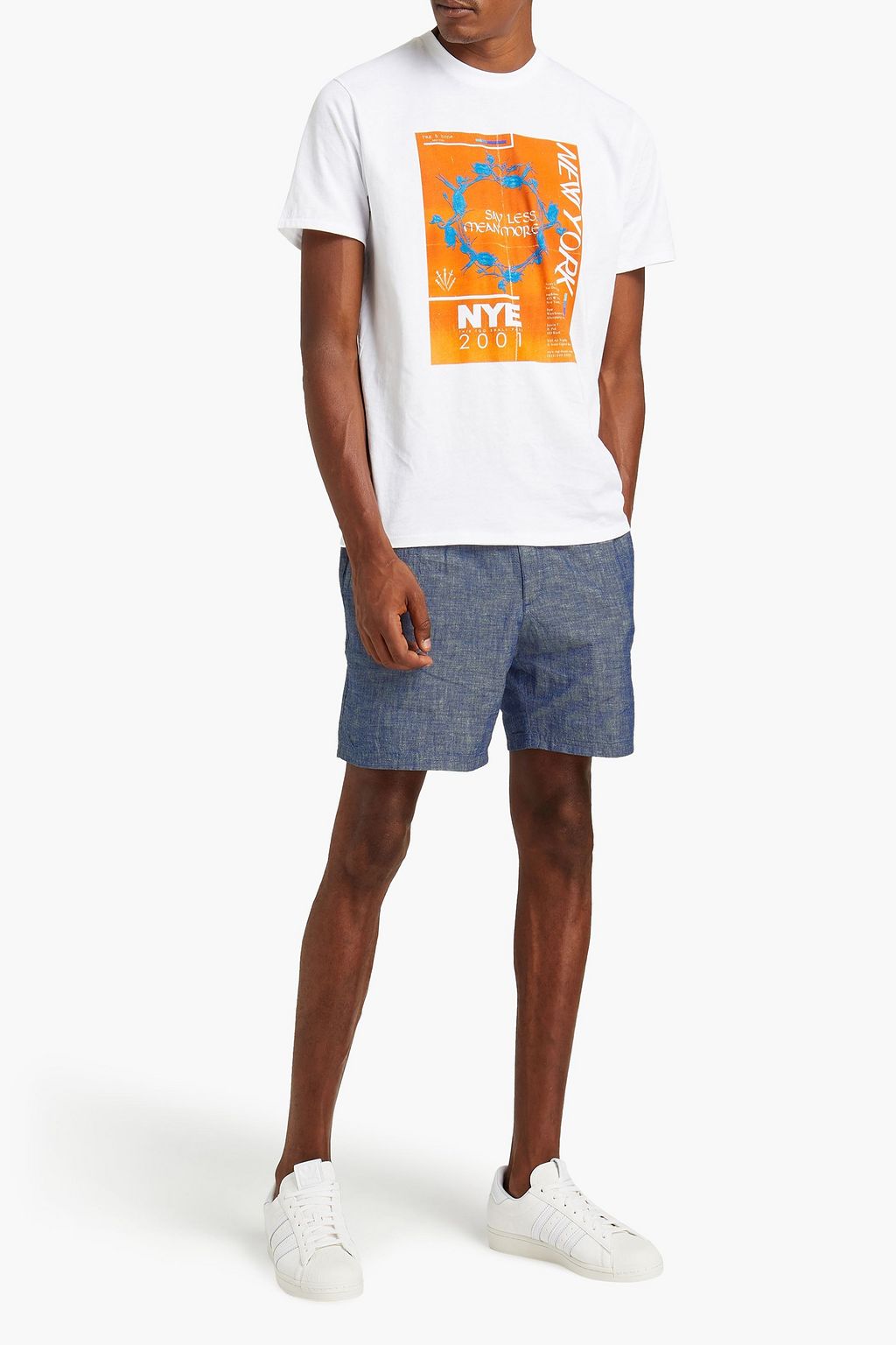 RAG & BONE Cotton-chambray shorts