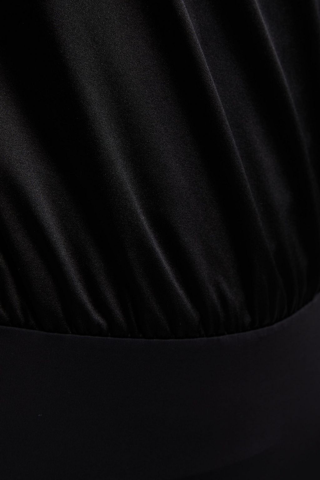 L'AGENCE Brenda wrap-effect silk-blend satin bodysuit