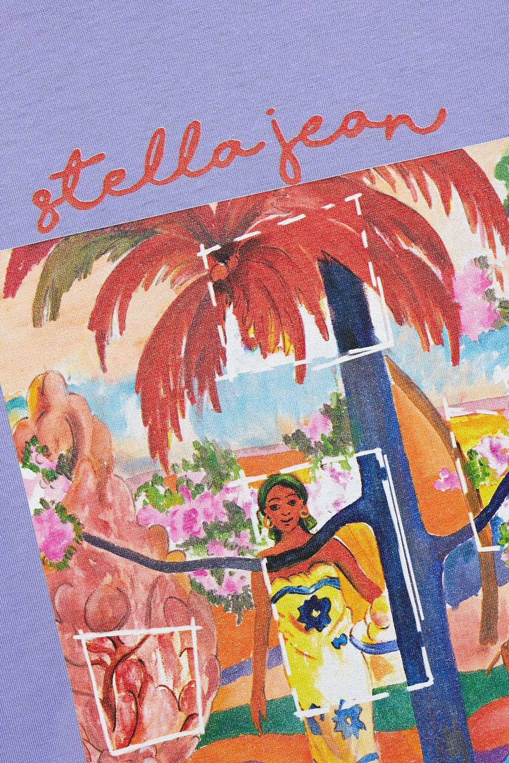STELLA JEAN Printed cotton-jersey T-shirt