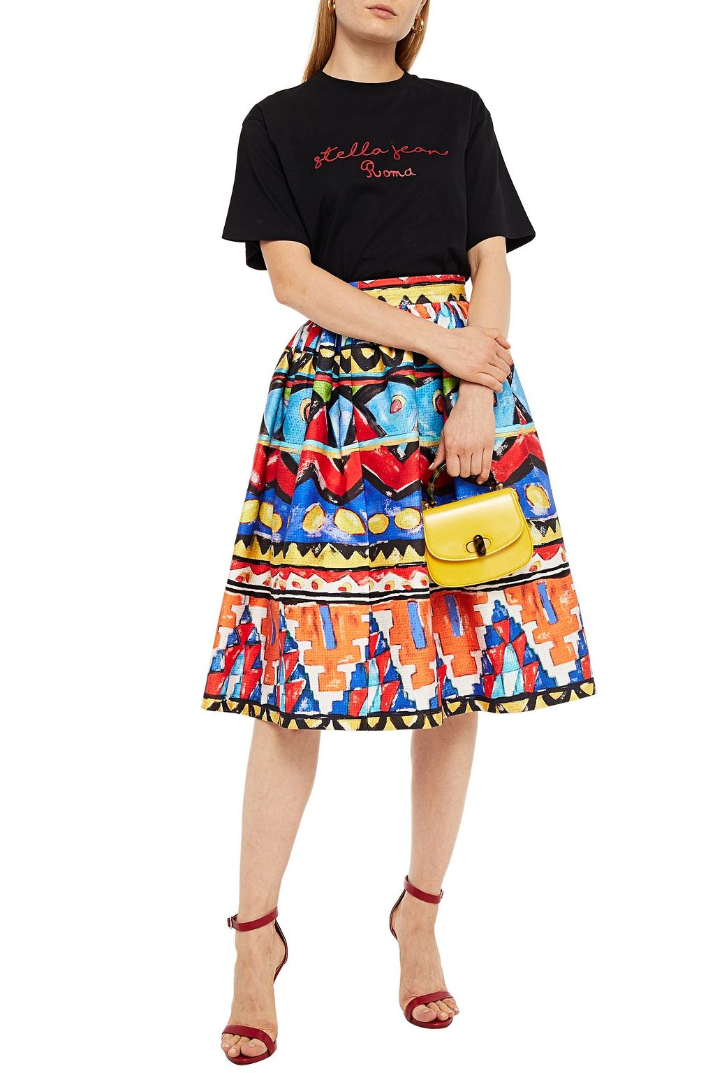 STELLA JEAN Printed cotton-jersey T-shirt