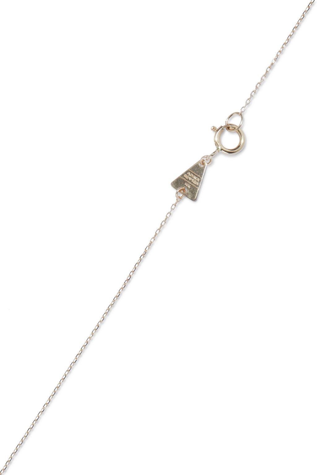 ADINA REYTER 14-karat gold and sterling silver diamond necklace