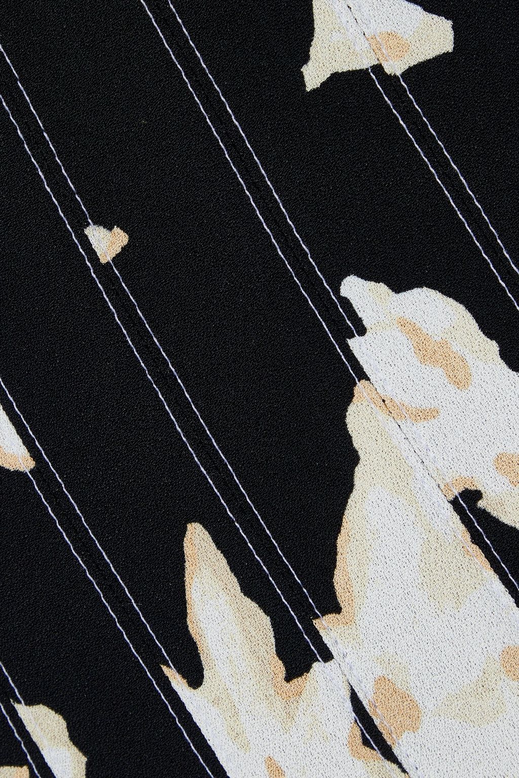PROENZA SCHOULER Pleated printed crepe skirt
