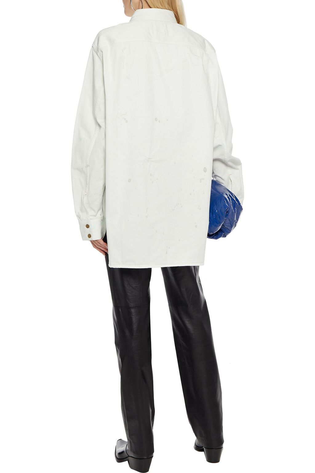 ACNE STUDIOS Oversized painted denim shirt