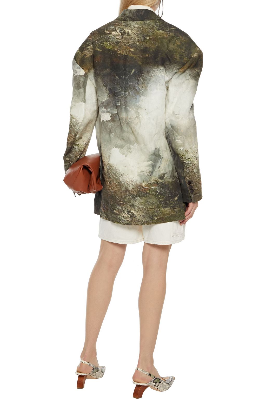 ACNE STUDIOS Oversized printed linen blazer