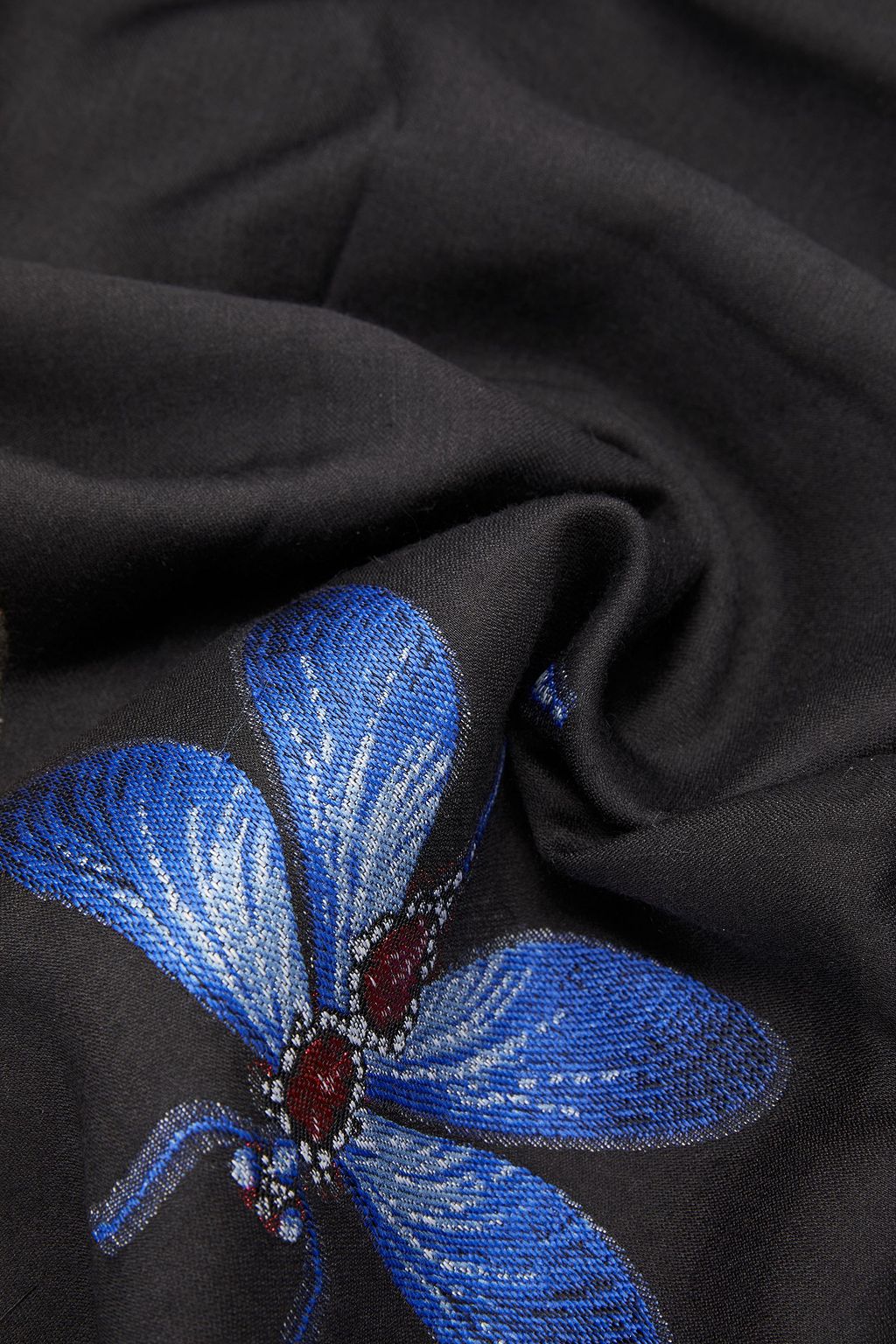 MCQUEEN Schal aus Jacquard mit Fransen