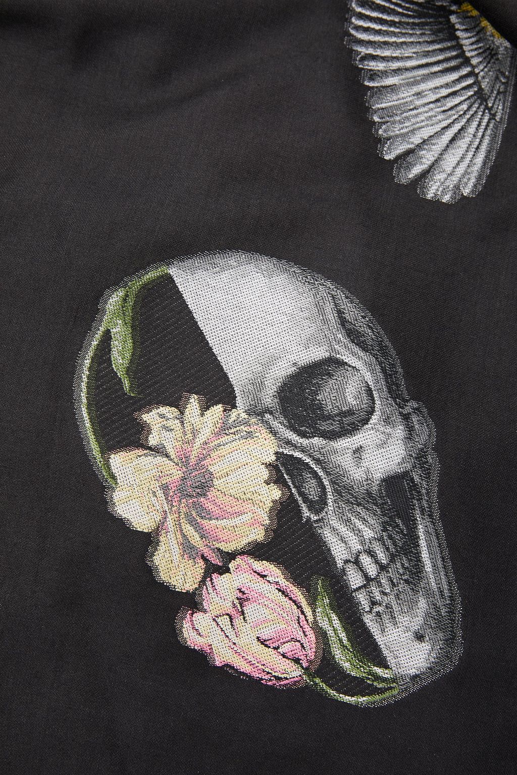 MCQUEEN Schal aus Jacquard mit Fransen