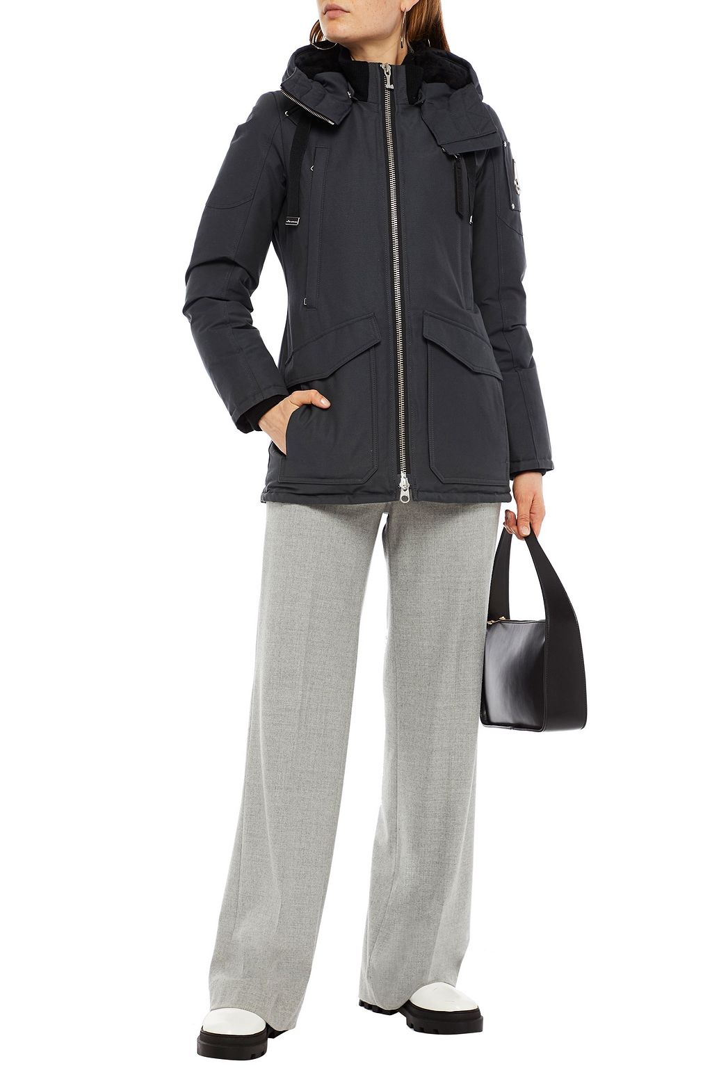 MOOSE KNUCKLES Arthurette cotton-blend shell hooded jacket