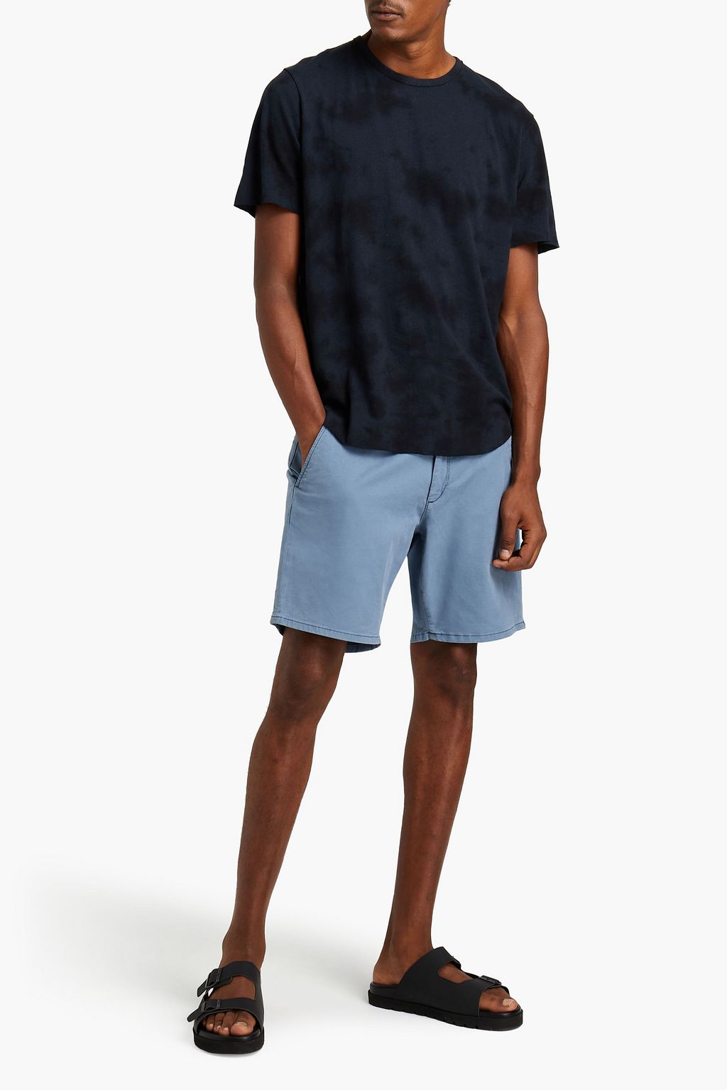 RAG & BONE Haydon tie-dyed linen and cotton-blend jersey T-shirt