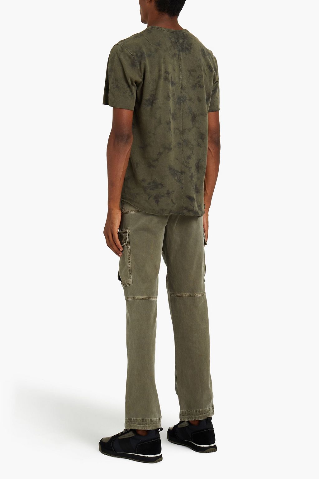 RAG & BONE Haydon tie-dyed linen and cotton-blend jersey T-shirt