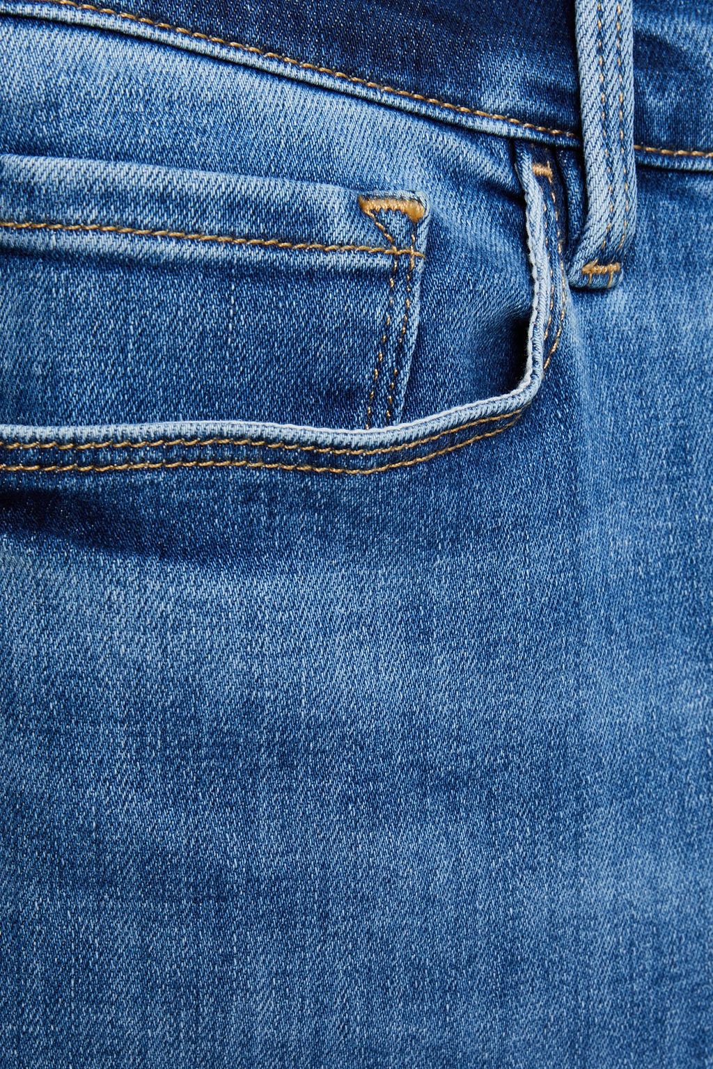 FRAME Cropped mid-rise skinny jeans