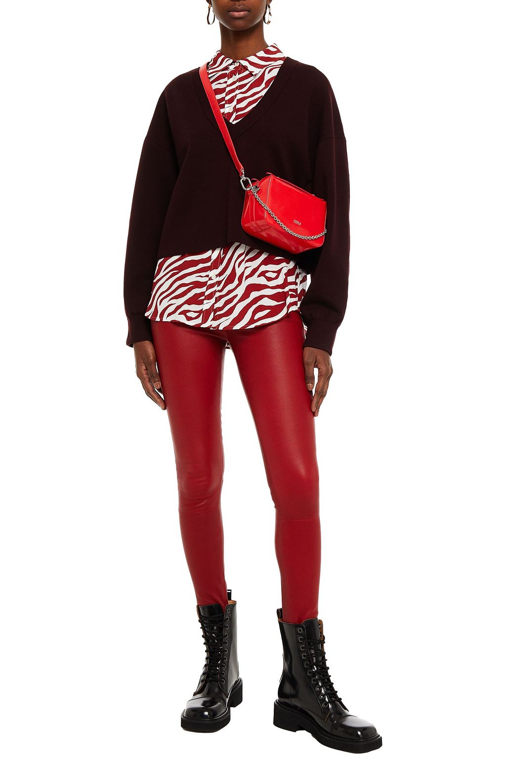 WALTER BAKER Stretch-leather leggings