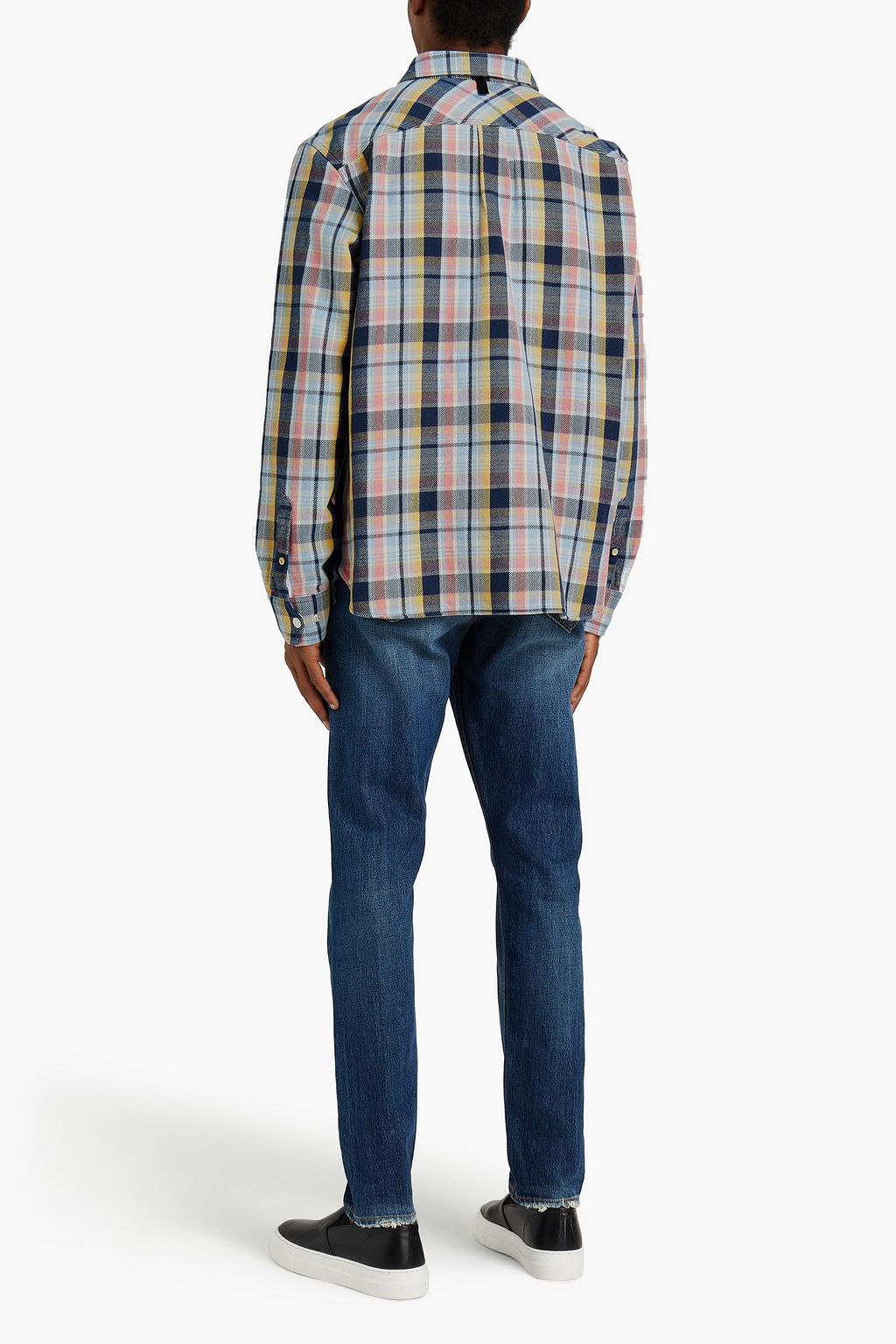 RAG & BONE Checked cotton-jacquard shirt