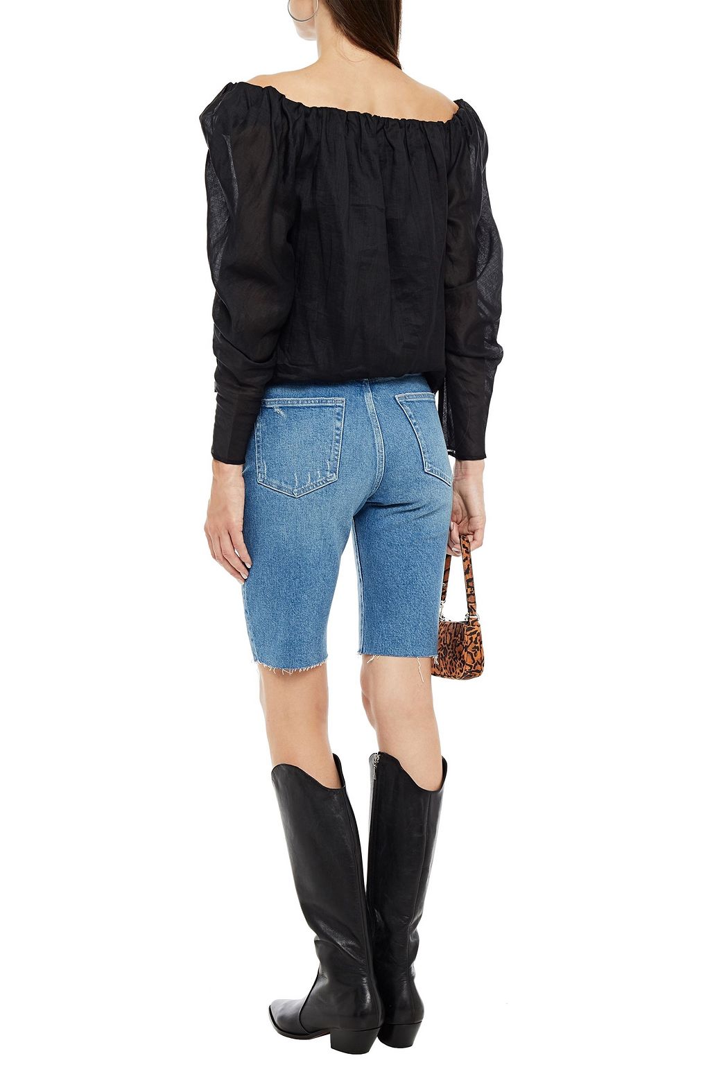 FRAME Le Vintage Bermuda denim shorts