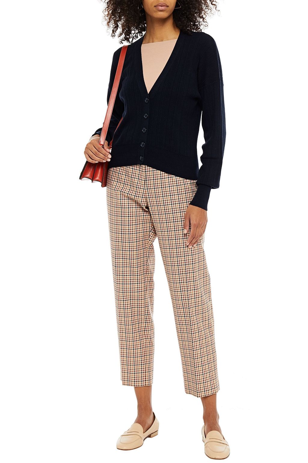 COTTON BY AUTUMN CASHMERE Cardigan aus gerippter Baumwolle