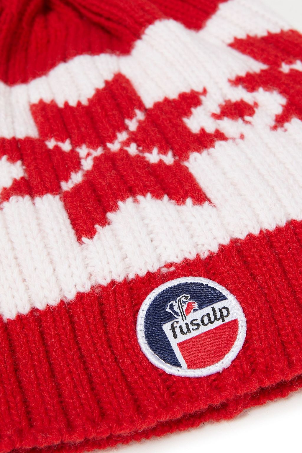FUSALP Fair Isle ribbed merino wool and cashmere-blend beanie