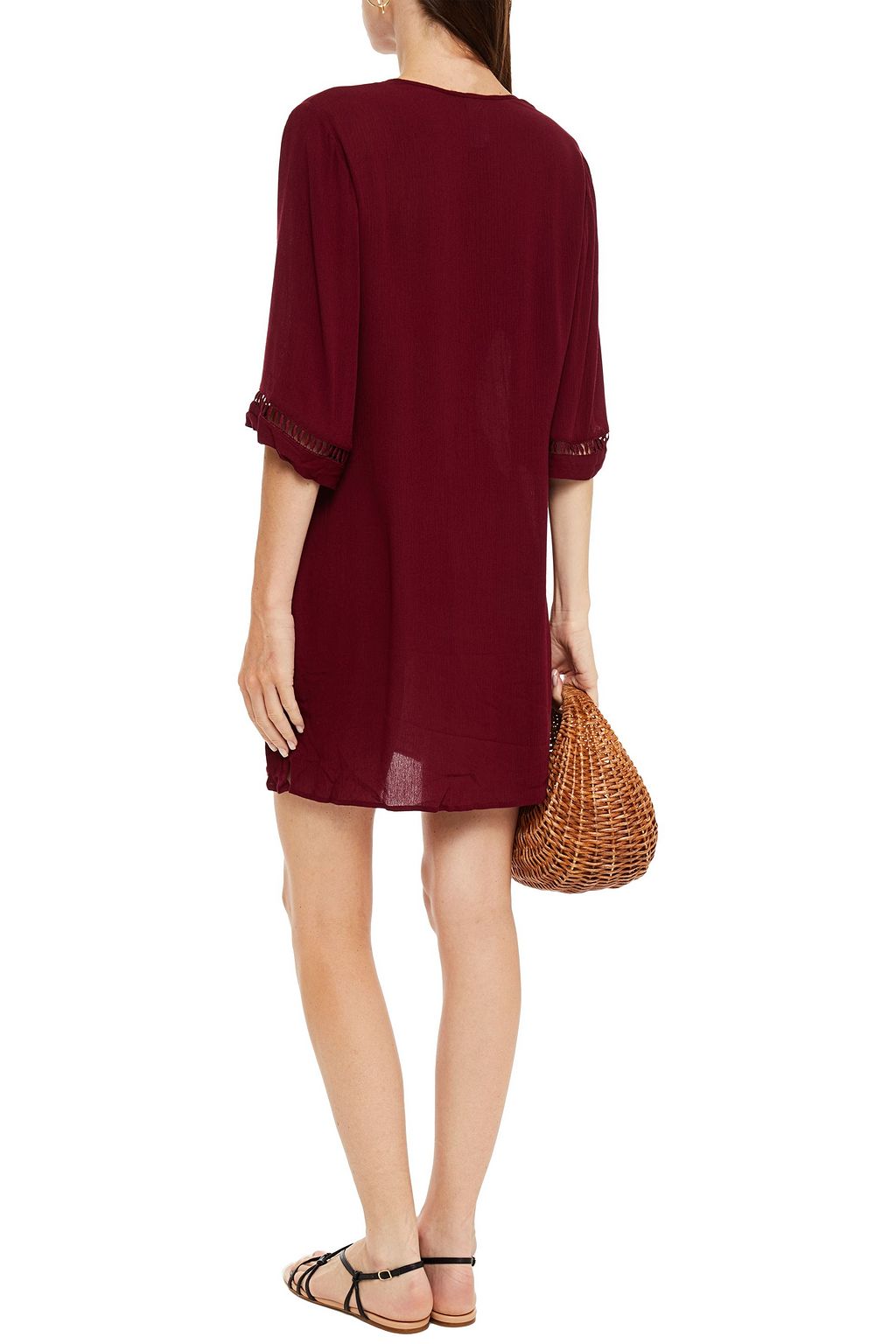 JETS AUSTRALIA BY JESSIKA ALLEN Crochet-trimmed gauze coverup