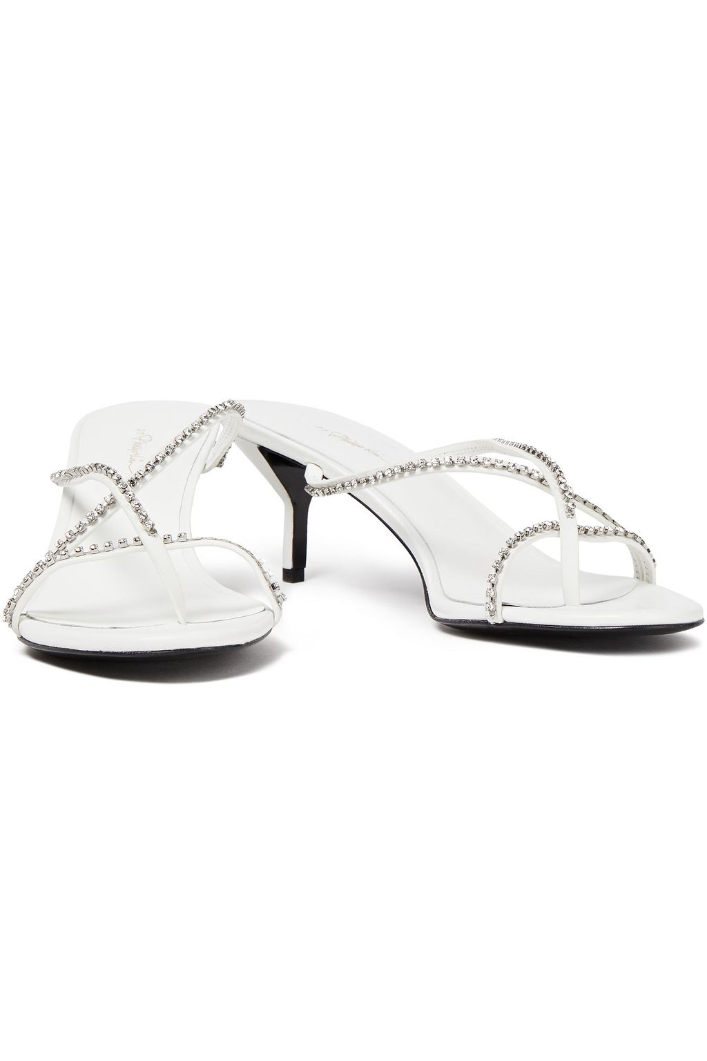 3.1 PHILLIP LIM Kiddie crystal-embellished leather sandals