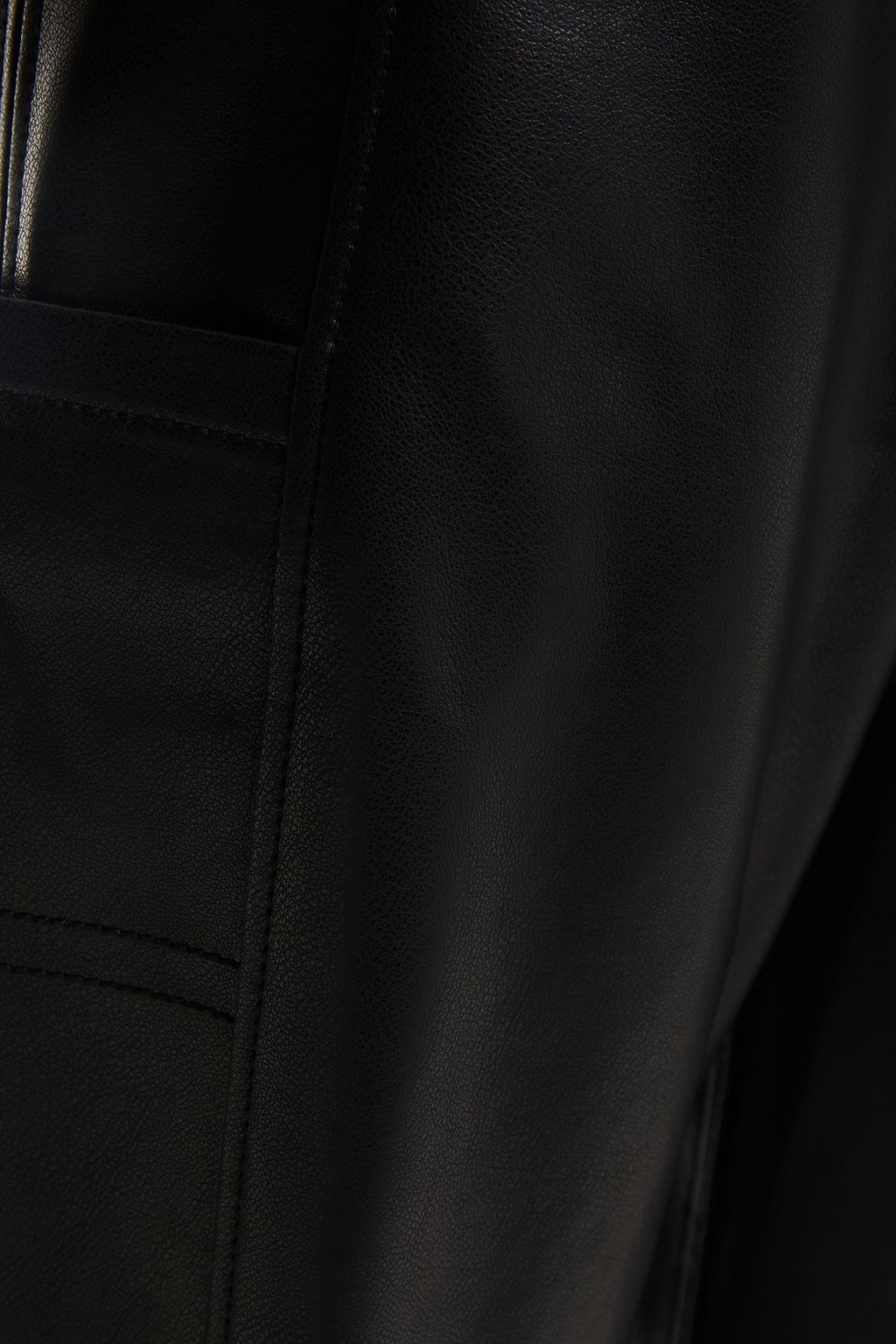LVIR Cropped faux leather tapered pants