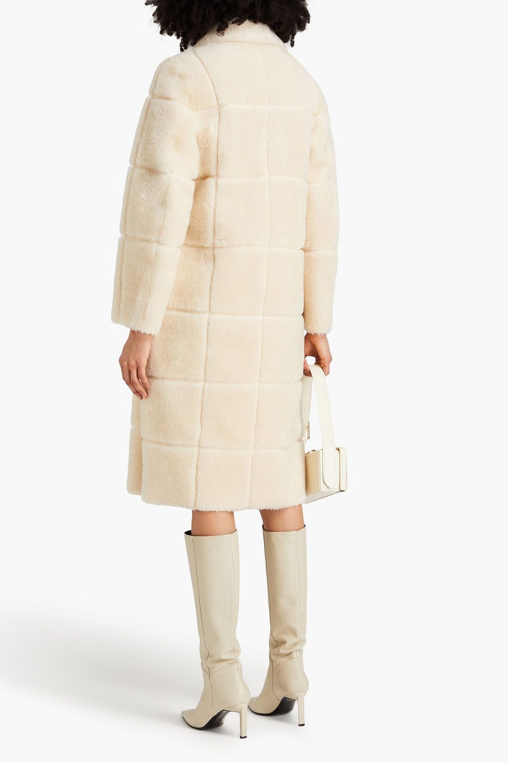 LVIR Mantel aus gestepptem Shearling-Imitat