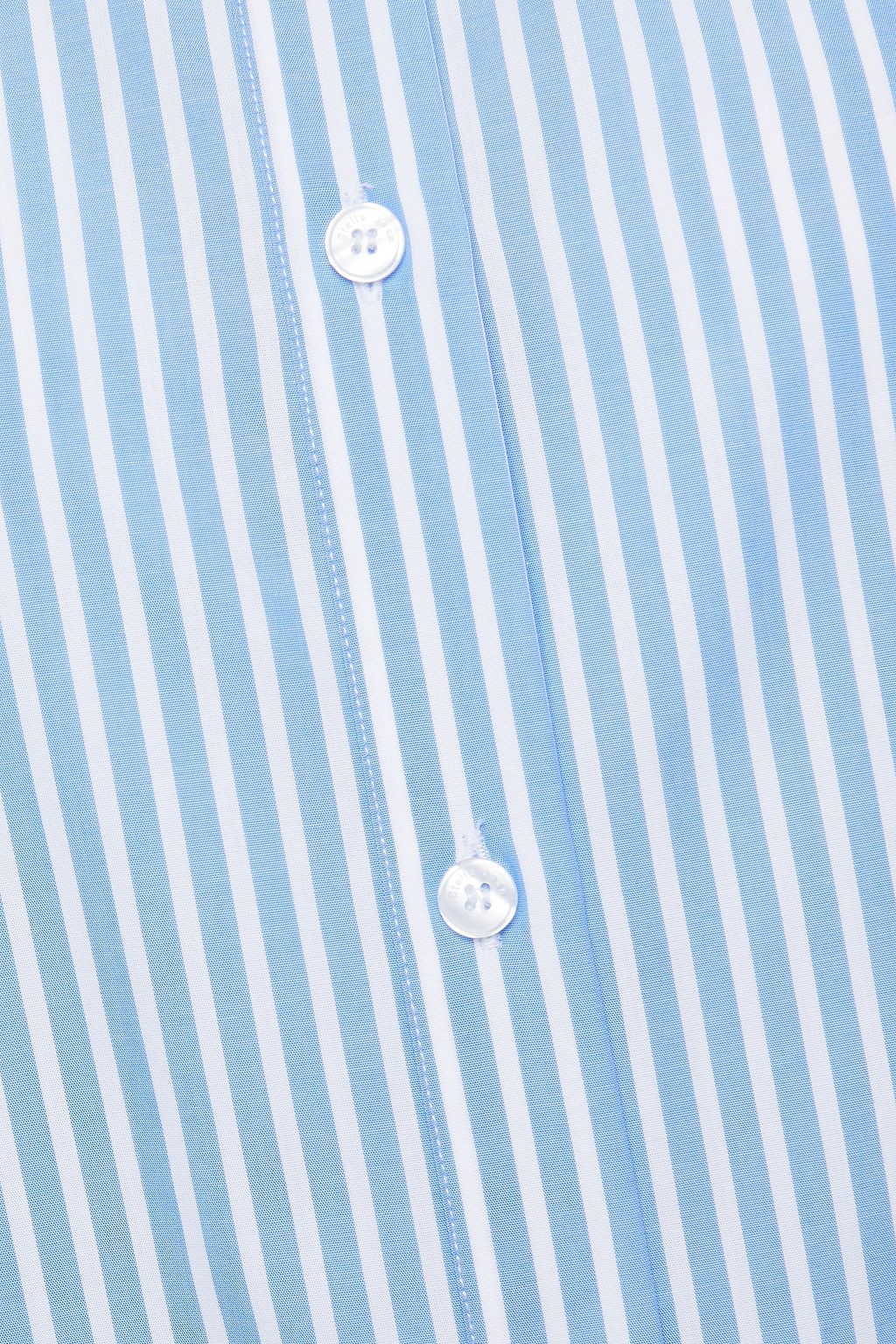STELLA JEAN Striped cotton-poplin shirt