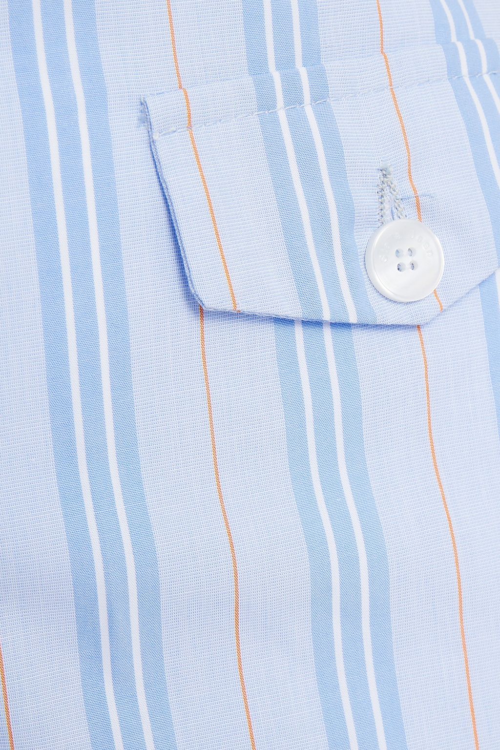 STELLA JEAN Striped cotton-poplin wide-leg pants