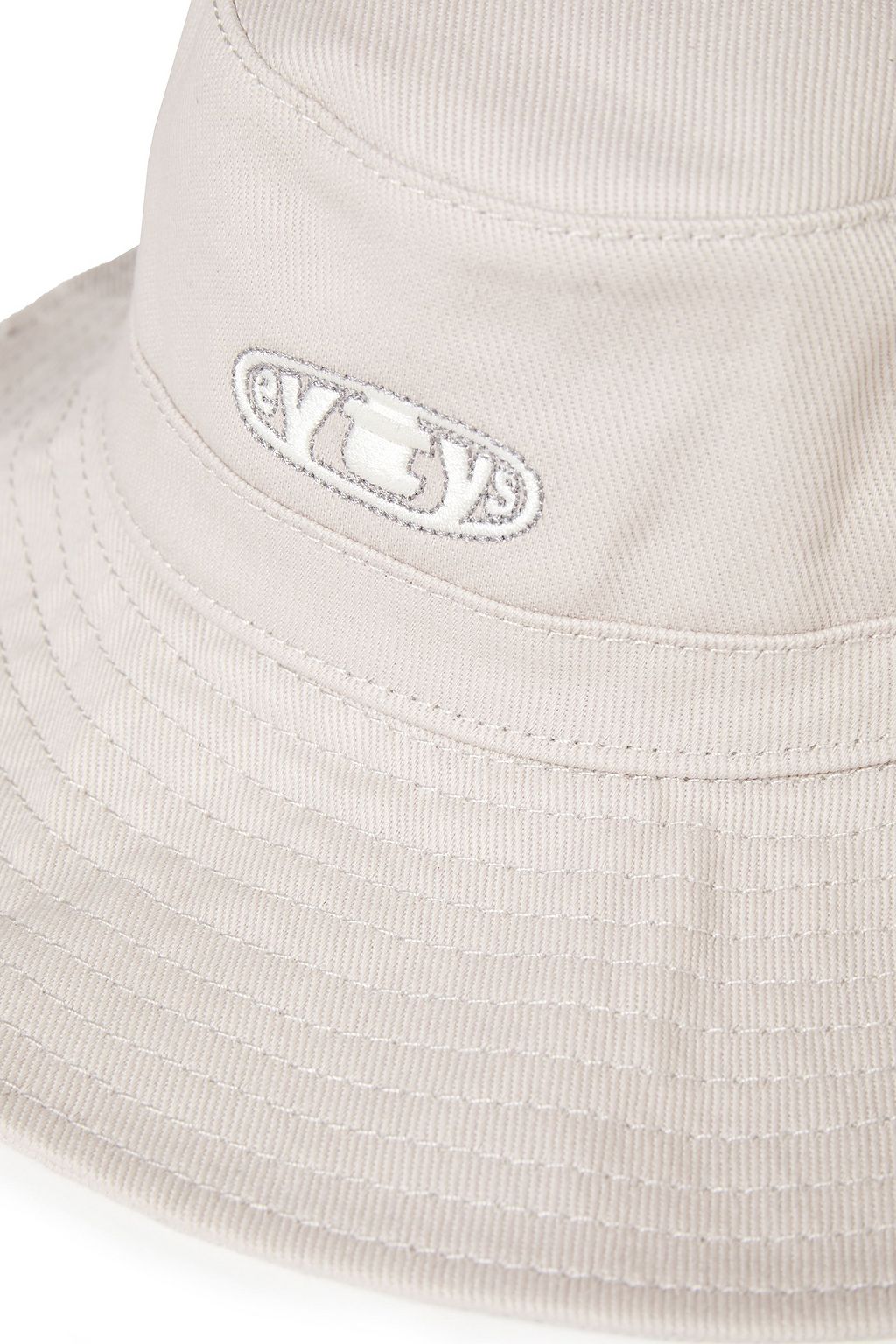 EYTYS Appliquéd cotton-twill bucket hat