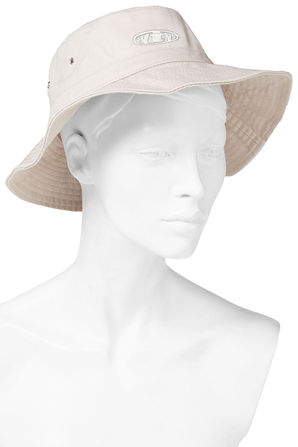 EYTYS Appliquéd cotton-twill bucket hat