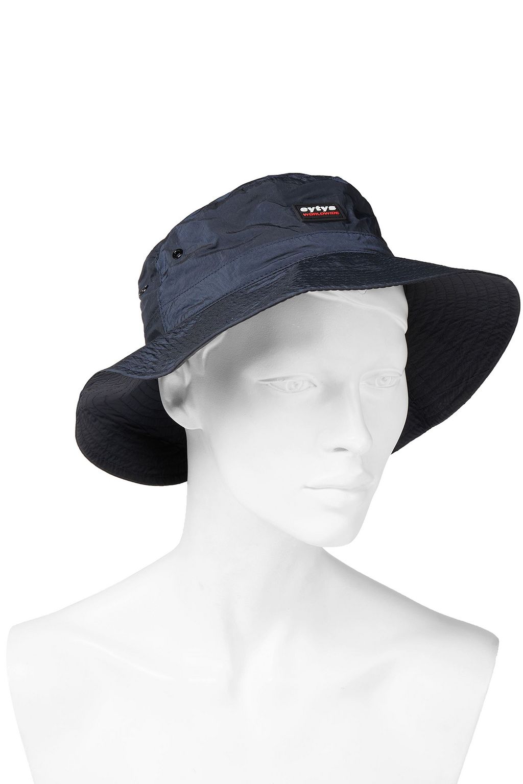 EYTYS Appliquéd cotton-twill bucket hat
