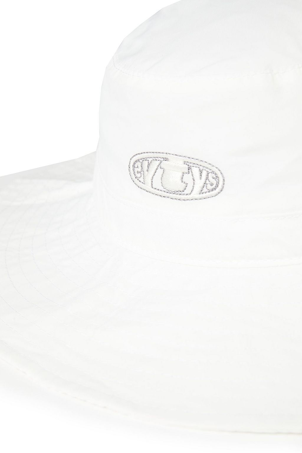 EYTYS Appliquéd cotton-twill bucket hat