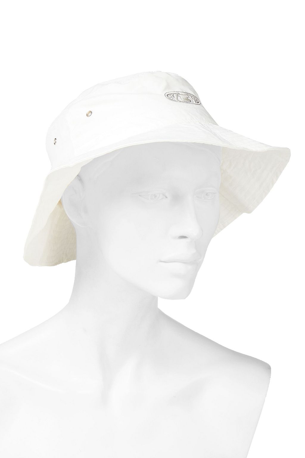 EYTYS Appliquéd cotton-twill bucket hat