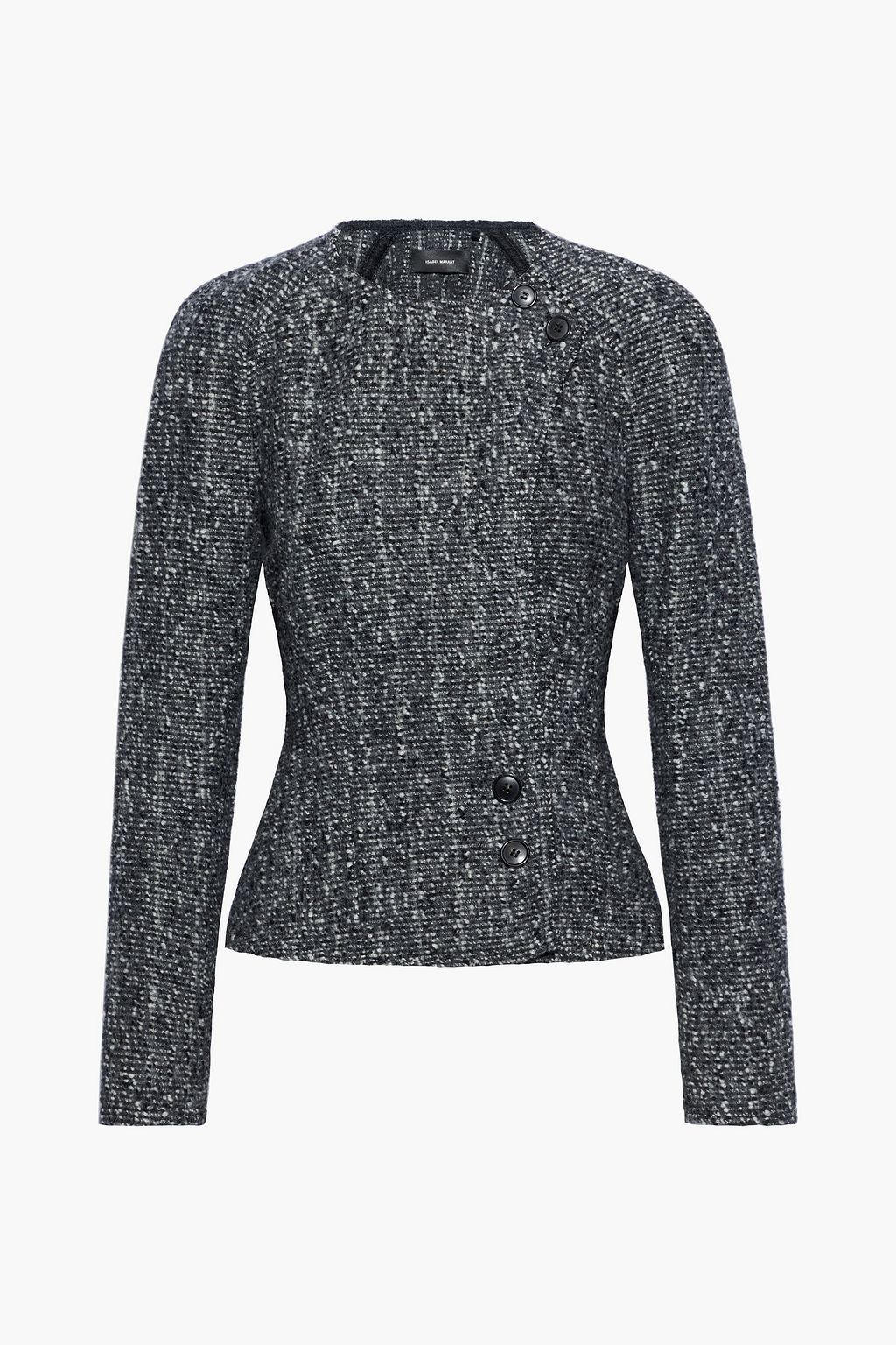 Dark Helba alpaca and wool-blend bouclé-tweed jacket | Sale up to 70% off | THE OUTNET | ISABEL MARANT | THE OUTNET