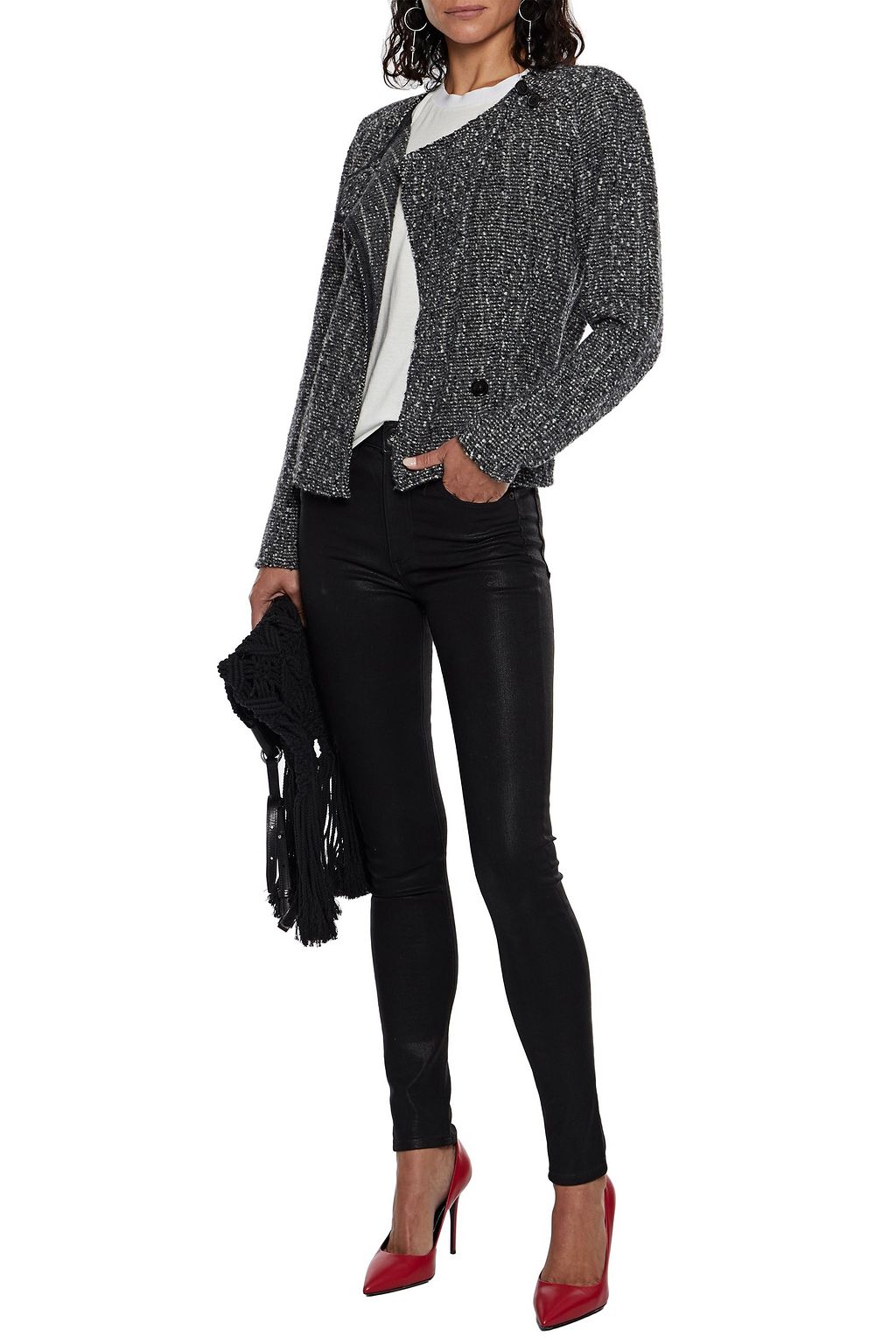 ISABEL MARANT Helba alpaca and wool-blend bouclé-tweed jacket