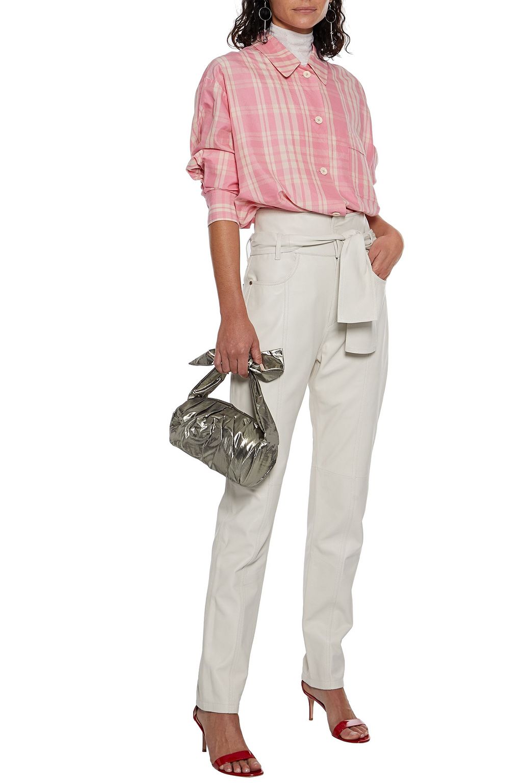 ISABEL MARANT Venice checked cotton-blend shirt