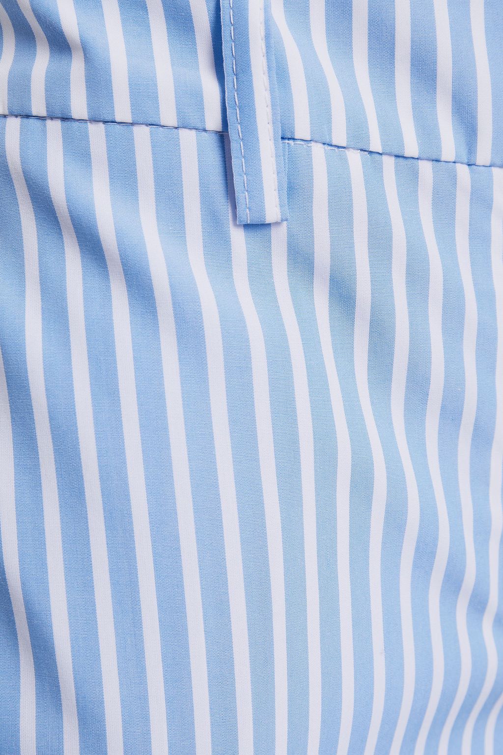 STELLA JEAN Cropped striped cotton-poplin tapered pants
