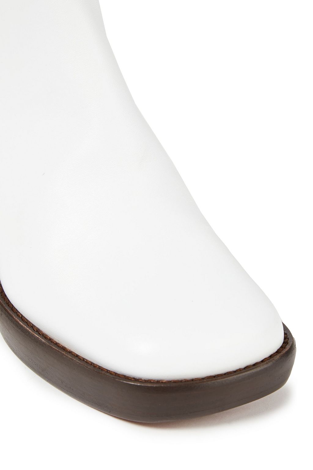 BY FAR Ellen leather platform ankle boots
