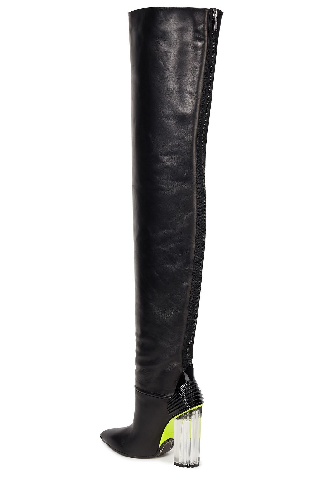 BALMAIN Overknees aus Leder