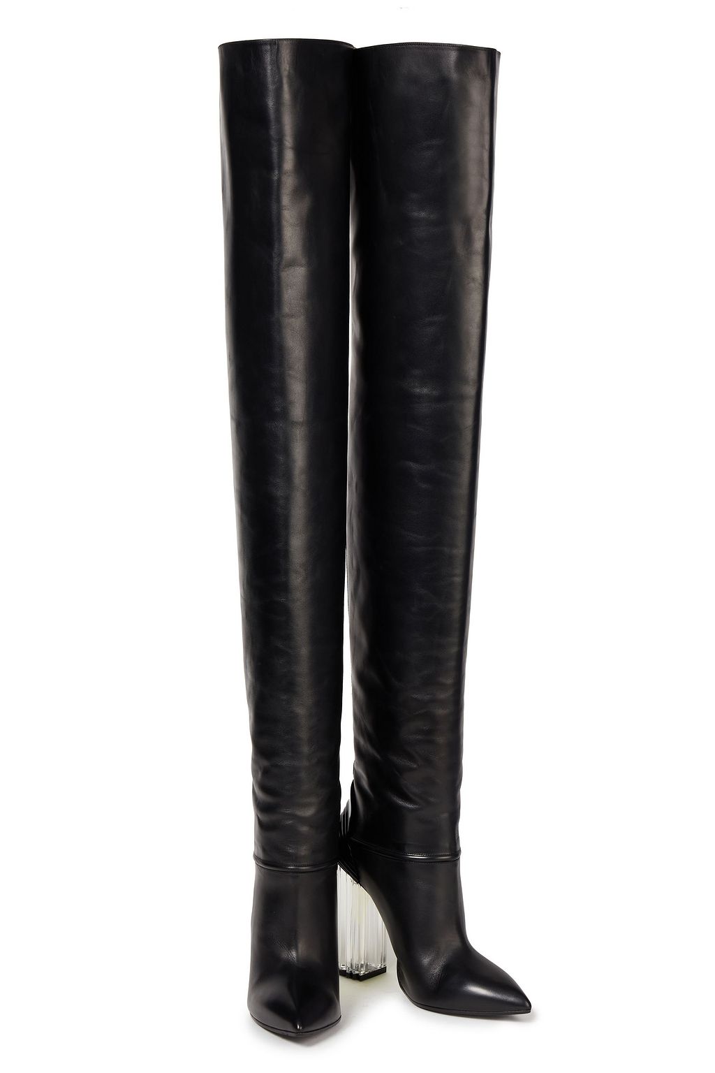 BALMAIN Overknees aus Leder