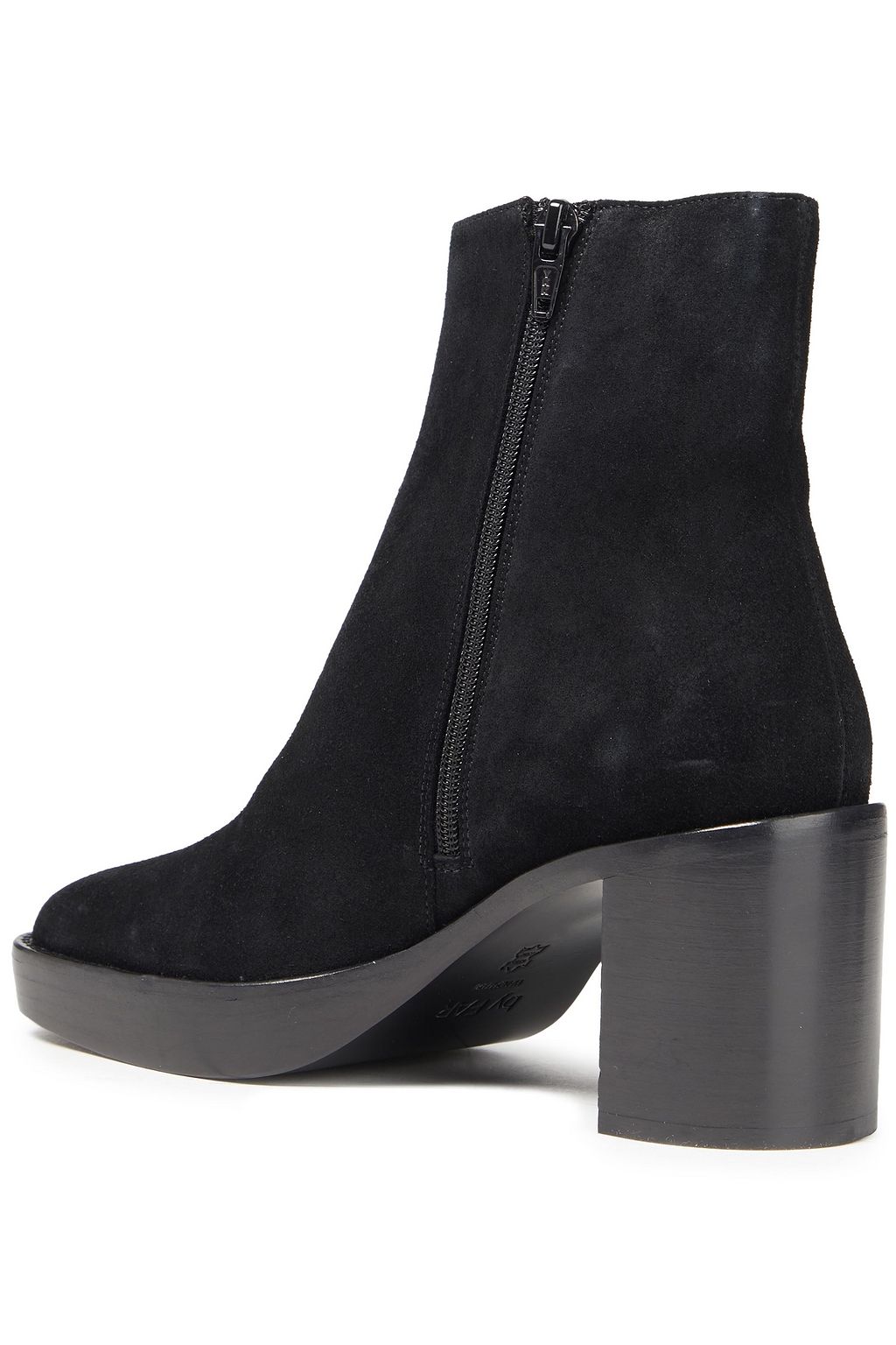 Black Ellen suede ankle boots | BY FAR 