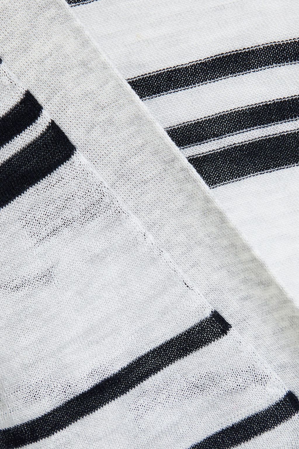 COTTON BY AUTUMN CASHMERE Striped cotton cardigan