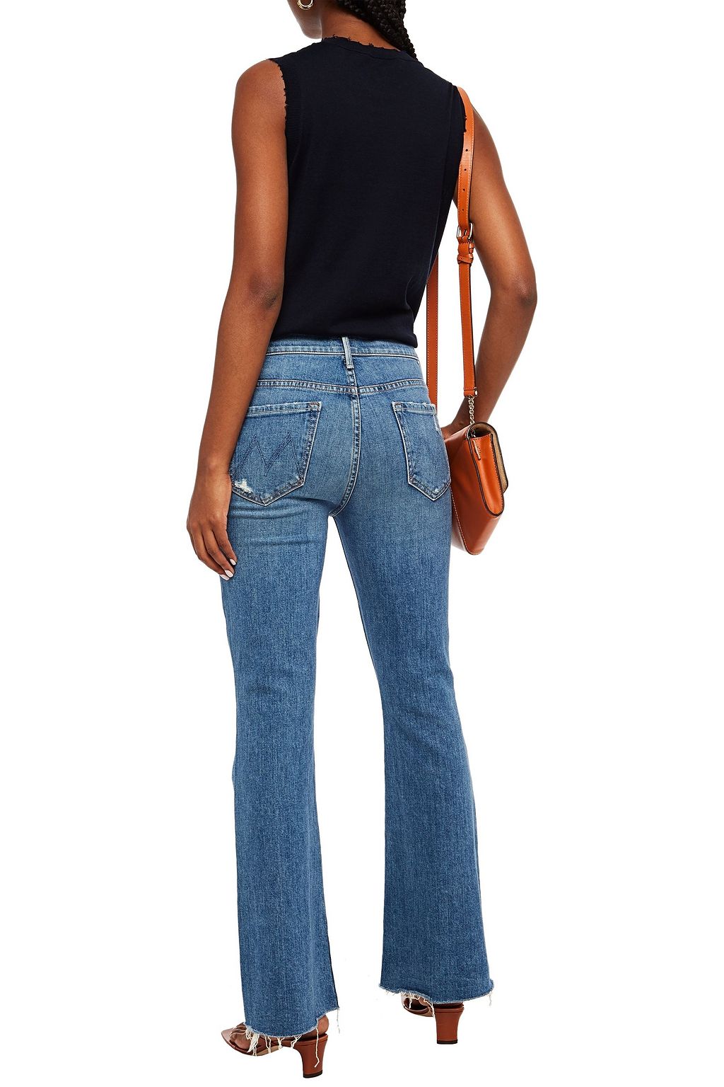 COTTON BY AUTUMN CASHMERE Distressed cotton top