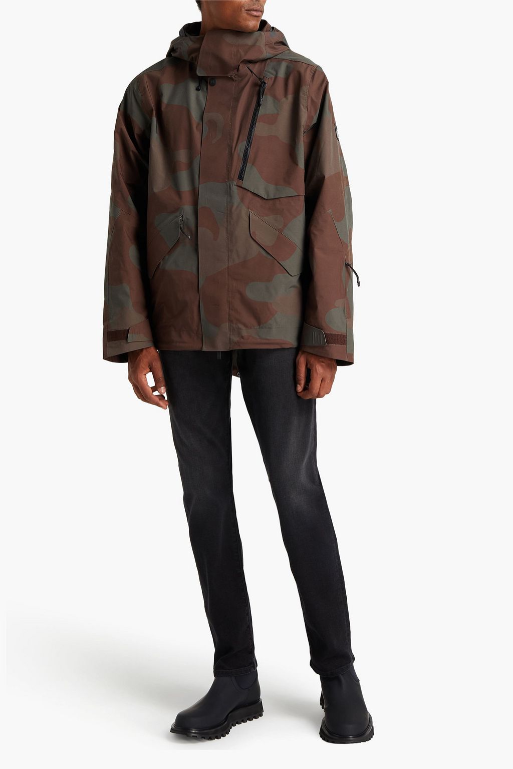 HOLDEN Zip-detailed woven hooded parka