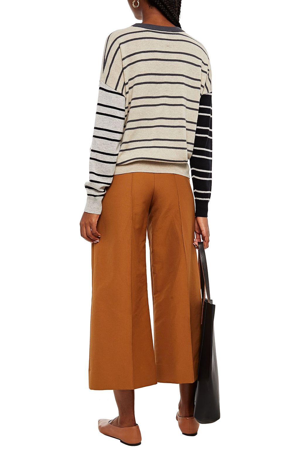 AUTUMN CASHMERE Striped cashmere sweater