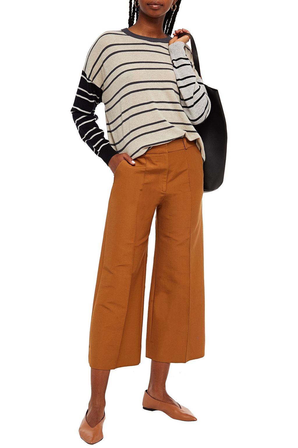 AUTUMN CASHMERE Striped cashmere sweater