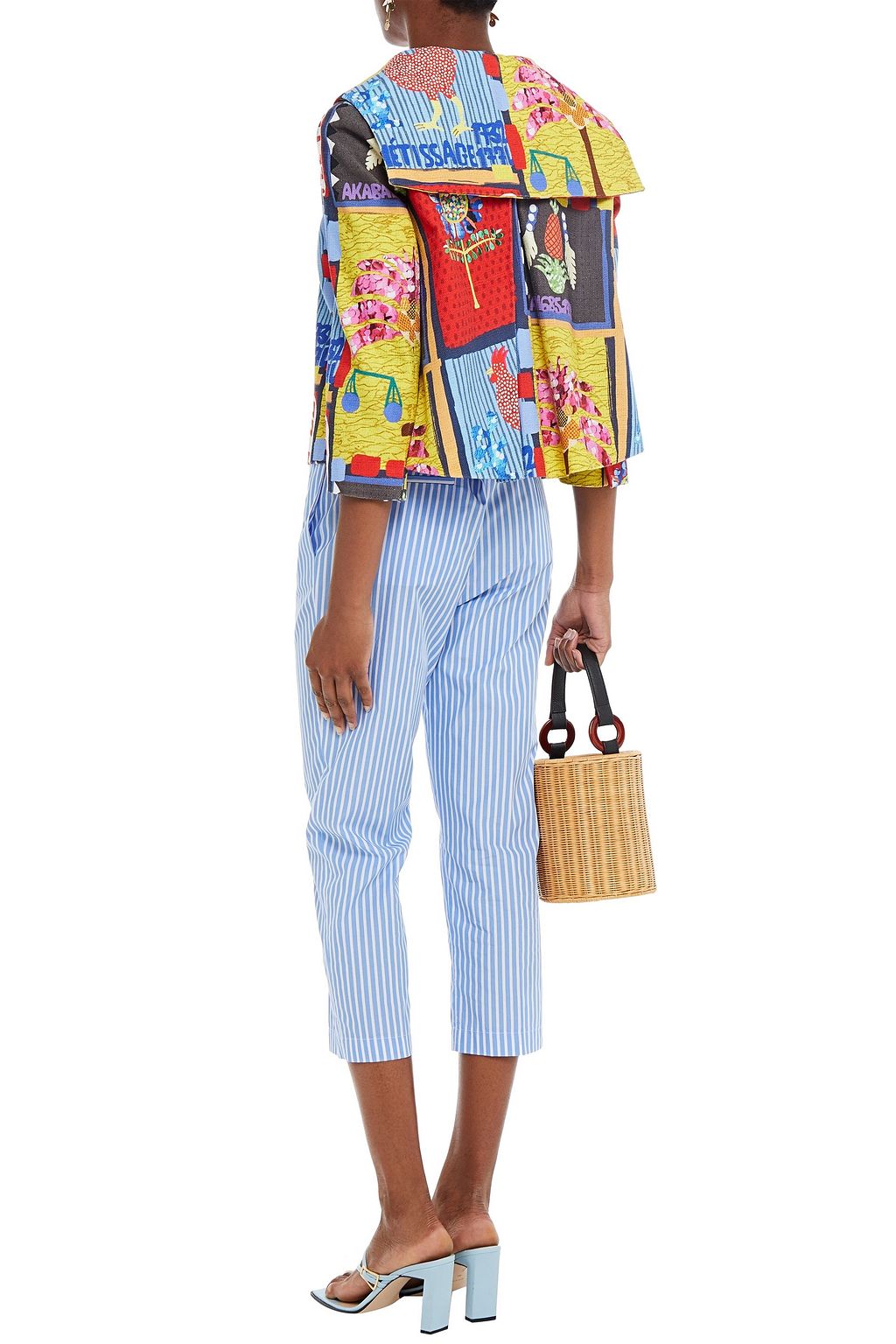 STELLA JEAN Printed cotton-blend canvas jacket
